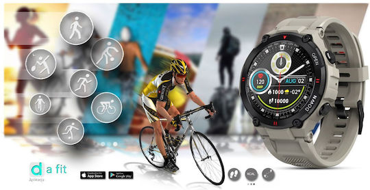 Giewont 430-2 Smartwatch with Heart Rate Monitor (Gray)
