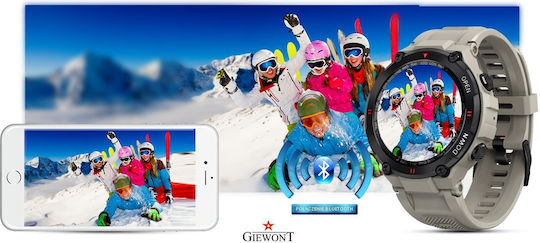 Giewont 430-2 Smartwatch with Heart Rate Monitor (Gray)