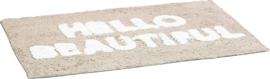 Viosarp Bath Mat Cotton Hello Beautiful 50x70cm (Various Colors)
