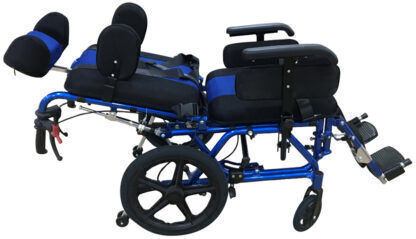 Mobiak Azura Kids Wheelchair 16" Folding Special Type with Reclining Back 15.2cm 0811982 Blue
