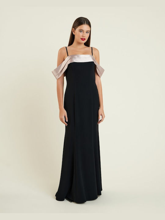 Forel Maxi Evening Dress Black