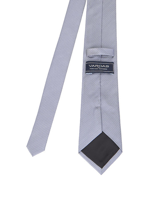 Vardas Men's Tie Silk Printed in Gray Color