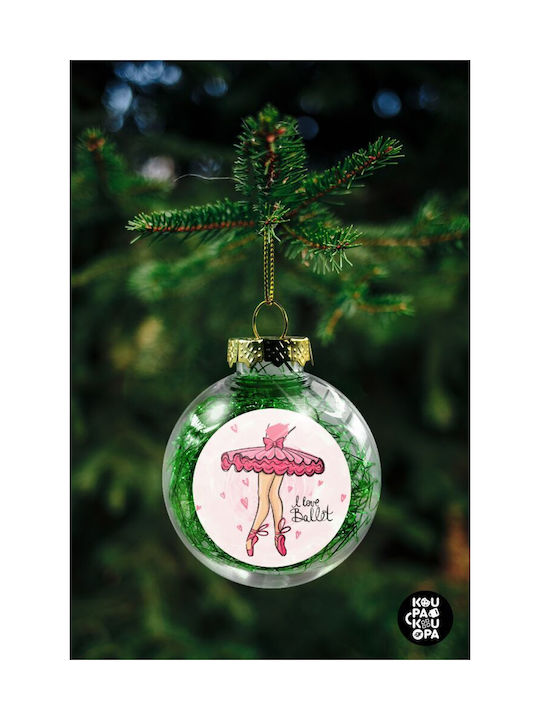 8cm Christmas Plastic Ball Ornament Transparent 8cm