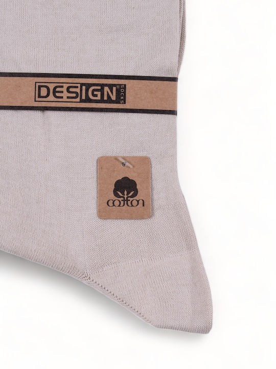Design Herren Einfarbige Socken Beige 1Pack