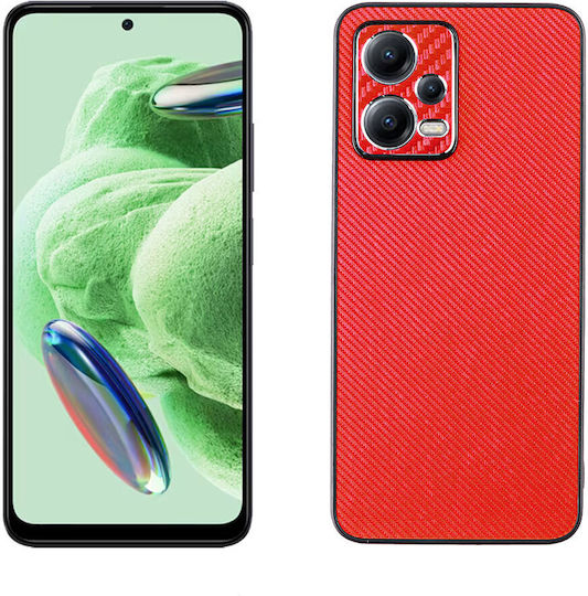 Volte-Tel Carbon Lift Back Cover Σιλικόνης Κόκκινο (Redmi Note 12 5G)