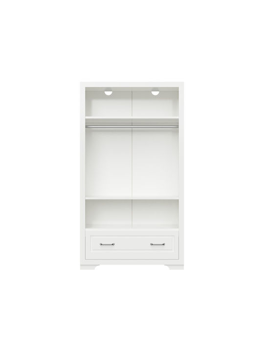 York Δίφυλλη Ντουλάπα Λευκή 100x54x179cm York Δίφυλλη Ντουλάπα Λευκή 100x54x179cm