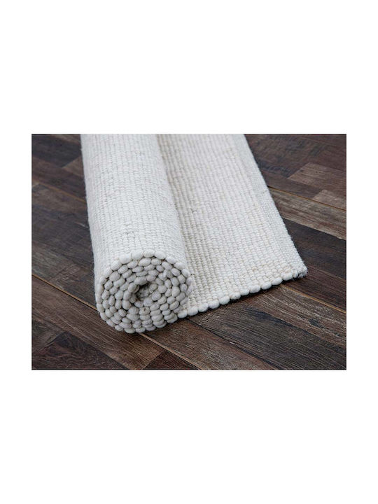 Woolstone Handmade Rug Rectangular Summer from Jute White