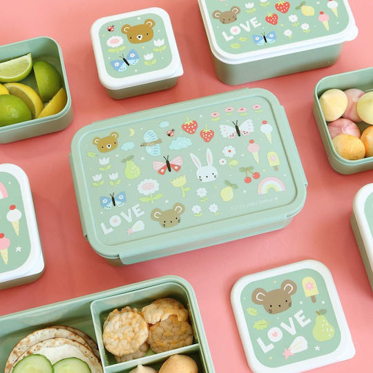 A Little Lovely Company Plastic Kids' Food Container Pink