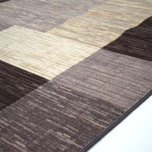 Sakalidis Luxe 2191-1 Rutschfest Teppich Rechteckig Synthetisch,Polyester/Cotton/Leather Braun