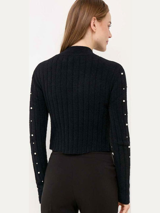 Damen Langarm Pullover Black
