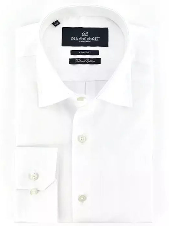 Monte Napoleone Men's Shirt Long Sleeve White