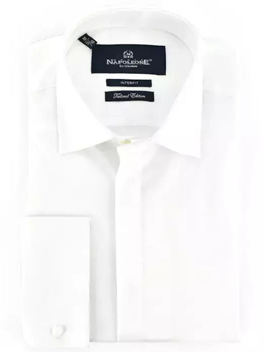 Monte Napoleone Men's Shirt Long Sleeve White