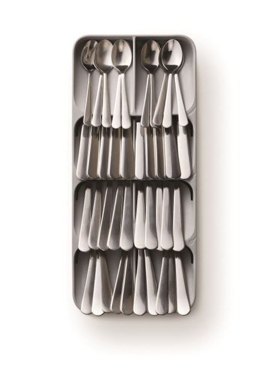 Joseph Joseph Plastic Drawer Cutlery Tray 17.5x40x5.5cm Grey