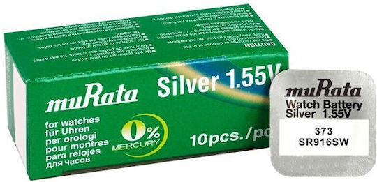 Murata 373 SR916SW Μπαταρίες Silver Oxide Ρολογιών SR68 1.55V 10τμχ