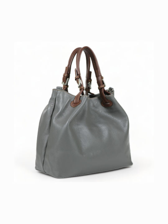 Passaggio Leather Leather Women's Bag Tote Handheld Gray