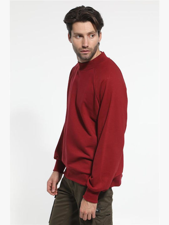 Paco & Co Herren Sweatshirt Bordeaux