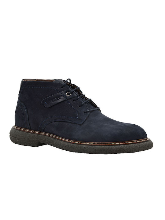 Damiani Men's Leather Boots Blue