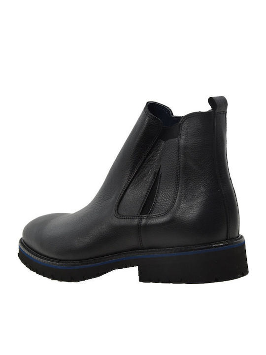 Leder Schwarz Herrenstiefel