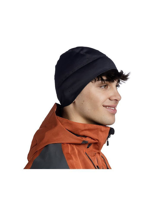 Buff Solid Beanie Unisex Σκούφος Πλεκτός σε Μαύρο χρώμα