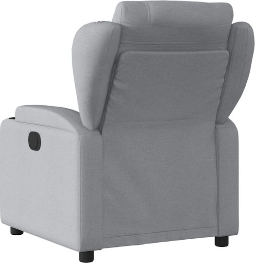 Relax Armchair with Footstool Light Grey 77x94.5x100cm