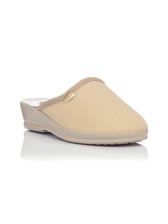 Sunshine Anatomical Women's Slippers in Beige color