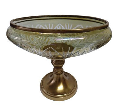 Karvounis Decorative Bowl Pedestal Gold 29x21.5x23cm
