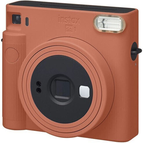 Fujifilm Instax Square SQ 1 Instant Camera Case Album & Square Photo Paper 1x10 Terracotta Orange