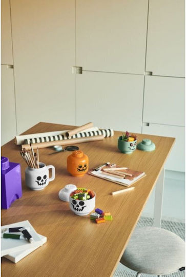LEGO Children's Storage Box made of Plastic Storage Head Mini Orange 10.2x12x10.2cm 1pcs