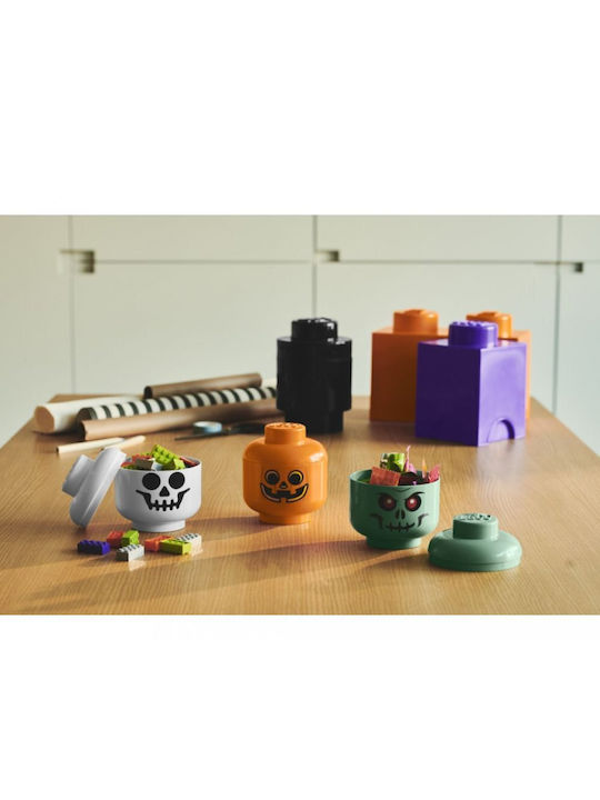 LEGO Παιδικό Κουτί Αποθήκευσης από Πλαστικό Storage Head Mini Πορτοκαλί 10.2x12x10.2cm