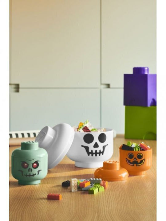 LEGO Παιδικό Κουτί Αποθήκευσης από Πλαστικό Storage Head Mini Πορτοκαλί 10.2x12x10.2cm