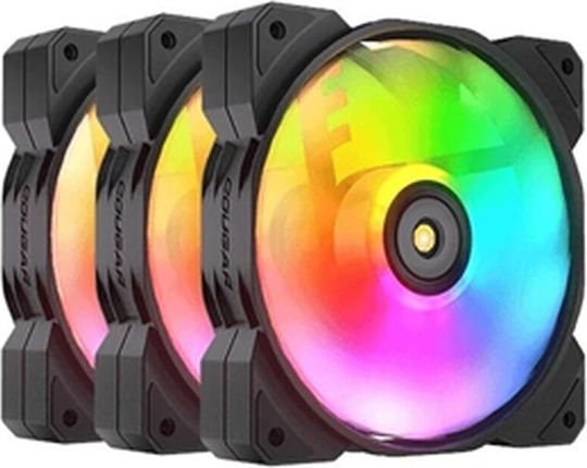 Cougar MHP 120 Ventilatoare Pentru Carcasă (2000rpm) Cu Iluminare ARGB Și Conexiune 4-Pin PWM 3 Bucăți