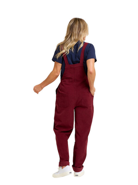 Brakeburn Women's Dungarees Burgundy