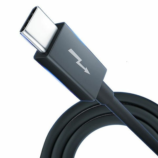 3MK Hyper Thunderbolt 3 Cable 240W Μαύρο 1m