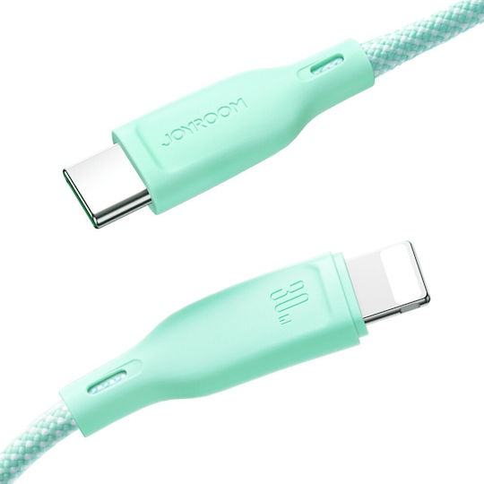 Joyroom Multi-Color Series Sa34-ac6 USB 2.0 Cable USB-C Male - USB-A 100W PD Purple 1m