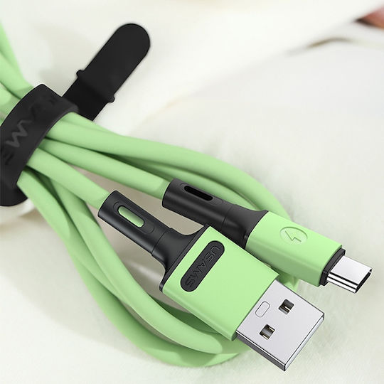Usams US-SJ436 USB 2.0 Kabel USB Typ-C männlich - USB-A Gelbe 1m SJ436USB03