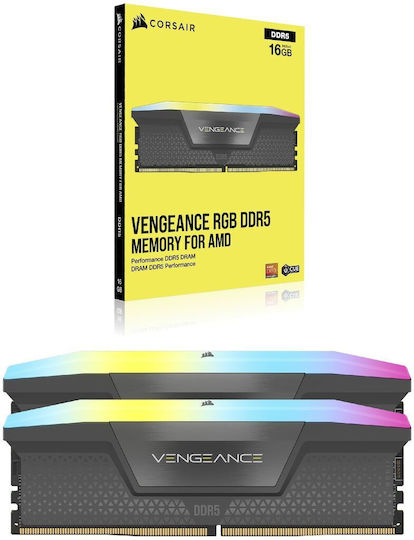 Corsair Vengeance DDR5 64GB RAM με 2x32GB Modules και Ταχύτητα 6000 για Desktop