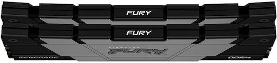 Kingston Fury Renegade DDR4 32GB RAM με 2x16GB Modules και Ταχύτητα 3600 για Desktop