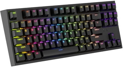 Genesis Thor 404 Gaming Mechanical Keyboard Tenkeyless with Gateron Yellow switches and RGB lighting (English US)