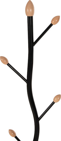 Freebox Metallic Coat Rack Black 36x36x172cm