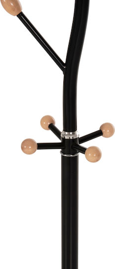 Freebox Metallic Coat Rack Black 36x36x172cm