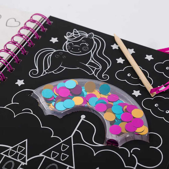 Hinkler Ζωγραφική Scratch Art I Love Unicorns για Παιδιά 3+ Ετών