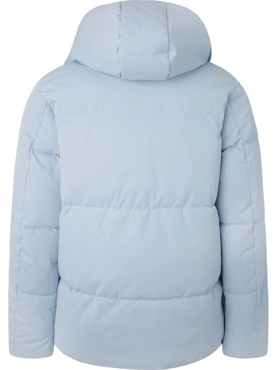 Winter Jacket Puffer Bleach Blue