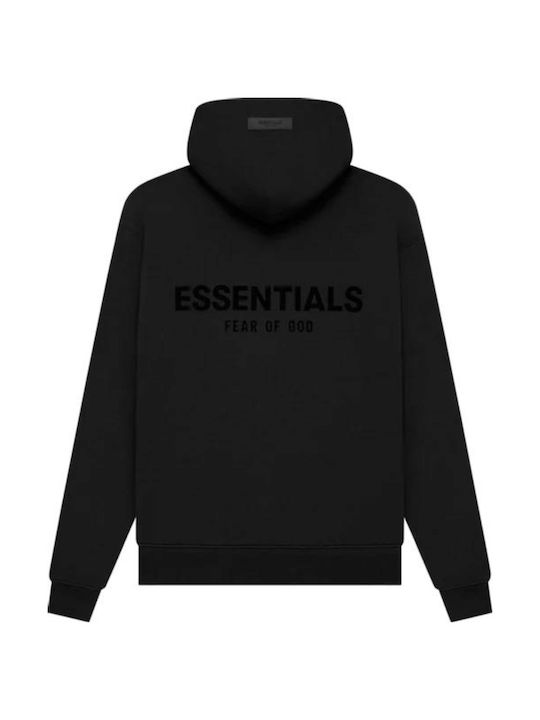 Essentials Fear of God Men's Sweatshirt with Hood Black