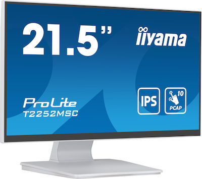 Iiyama ProLite T2252MSC-W2 IPS Monitor 21.5" FHD 1920x1080 mit Reaktionszeit 5ms GTG