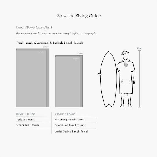 Slowtide Hauke Quick Dry Microfiber Towel Body Double-Sided Black 152.4x76.2cm