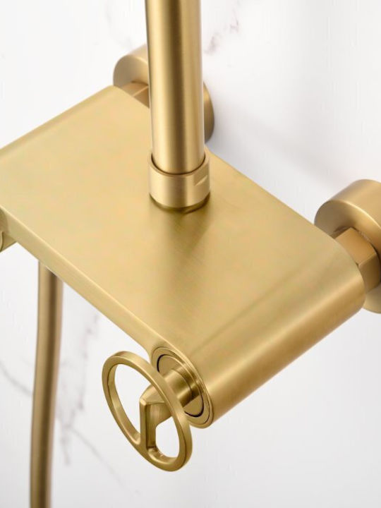 Imex Duschsäule mit Armatur Rosa