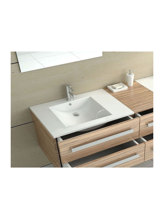 Rea Vessel Sink Porcelain 76x46.5x18cm White