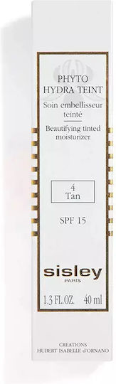 Sisley Paris Phyto Hydra Teint 4 Cremă de Fata de Zi Colorată și SPF15 pentru Hidratare și Imperfecțiuni 40ml