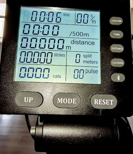 Luxury Fitness Commercial Rowing Machine with Air Resistance Maximum Weight Limit 230kg