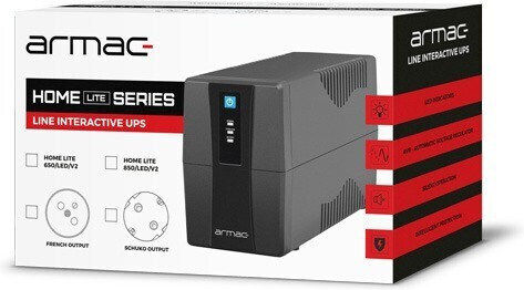 Armac HL850F/LEDV2 UPS Line-Interactive 850VA με 2 Schuko Πρίζες
